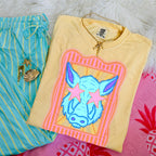 Preppy Blue Mascot (dropdown)-  DTF&UV