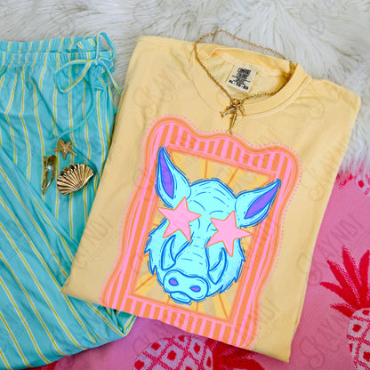 Preppy Blue Mascot (dropdown)-  DTF&UV