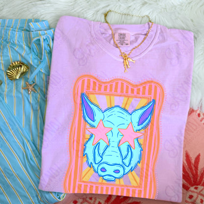 Preppy Blue Mascot (dropdown)-  DTF&UV