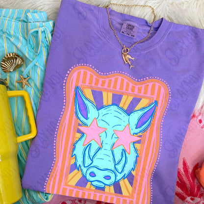 Preppy Blue Mascot (dropdown)-  DTF&UV