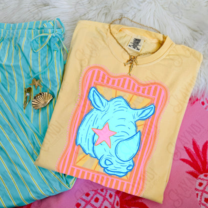 Preppy Blue Mascot (dropdown)-  DTF&UV
