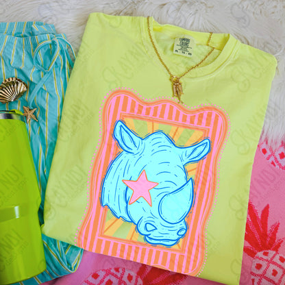 Preppy Blue Mascot (dropdown)-  DTF&UV