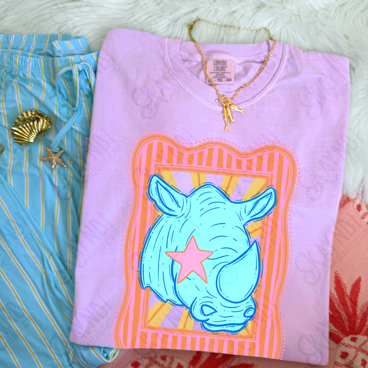 Preppy Blue Mascot (dropdown)-  DTF&UV