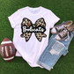 Bobcats leopard bow faux embroidery-DTF