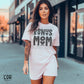 Bonus Mom Blk Heart - DTF