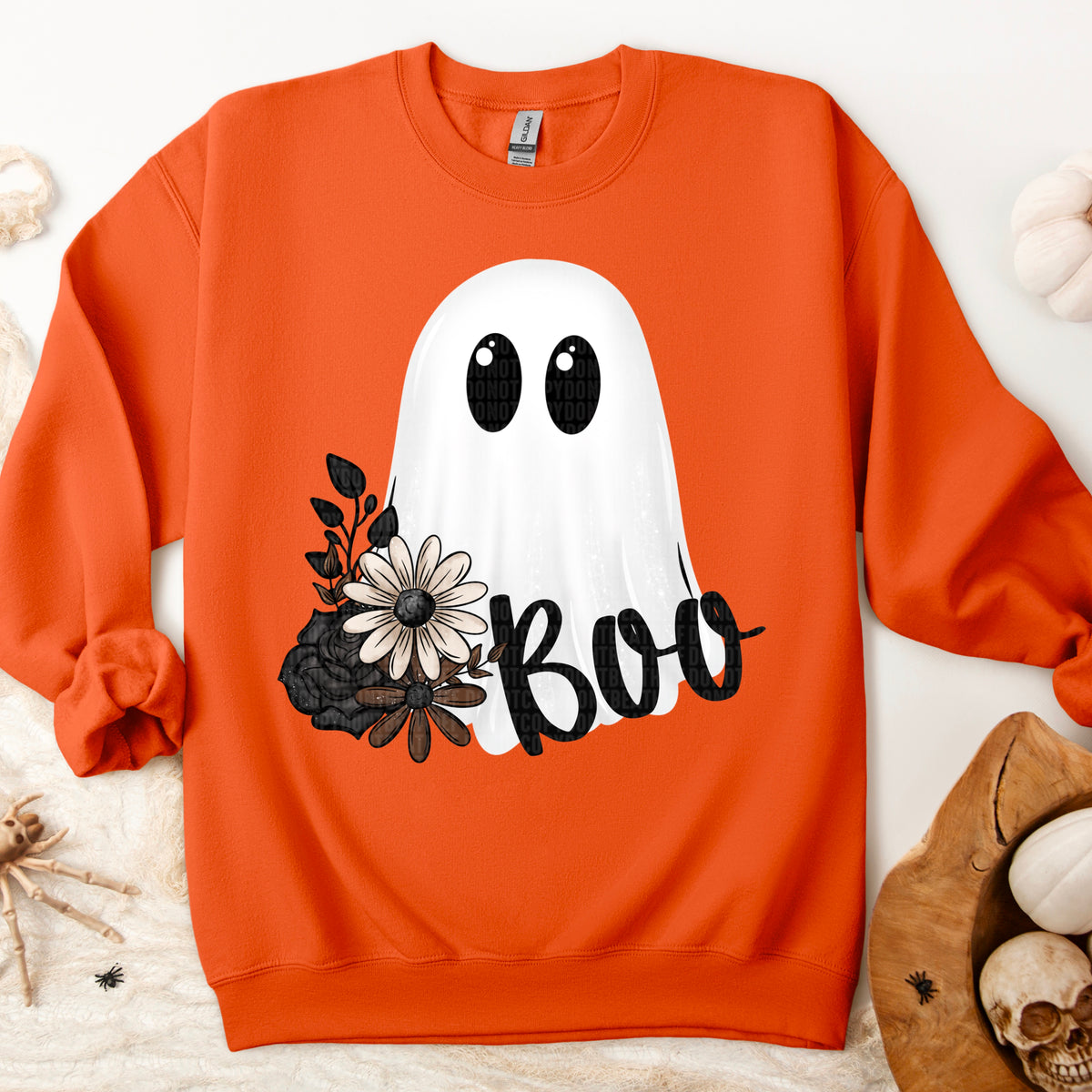 Boo ghost flowers-DTF&UV