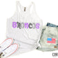 Broncos Purple Gray Blk W Wht - DTF