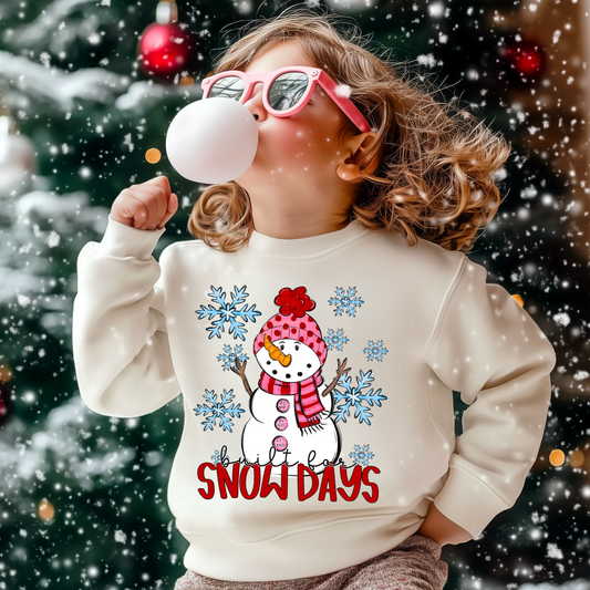 Built for snowdaysv pink dot hat- DTF&UV