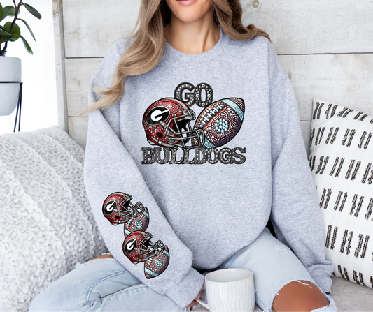 Bulldogs2 (FRONT OF SHIRT & 1-SLEEVE COMBO)-DTF