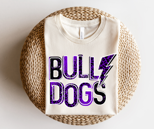 Bulldogs Purple-Dtf