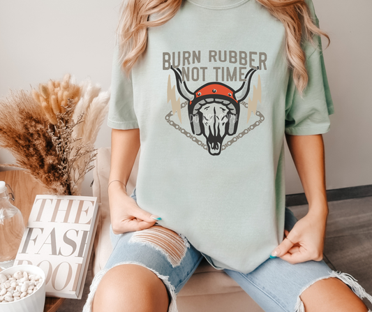 Burn rubber not time red-DTF