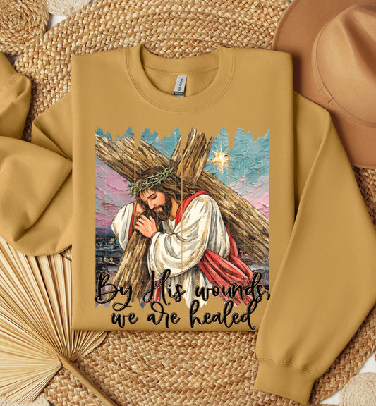 By His Wounds panels -DTF&UV