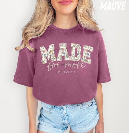 MADE for more flowers in word - DTF