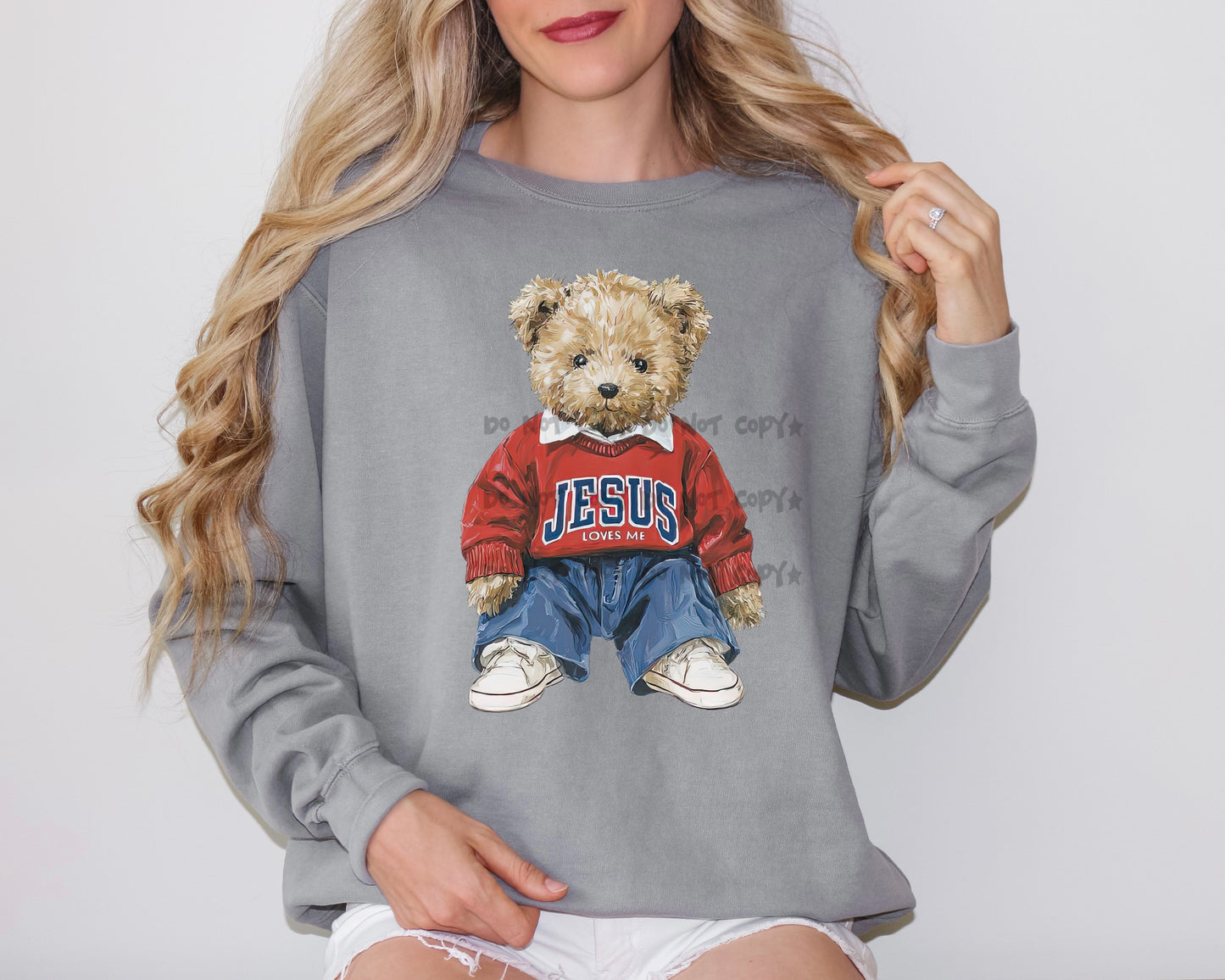 Jesus loves me bear -DTF&UV