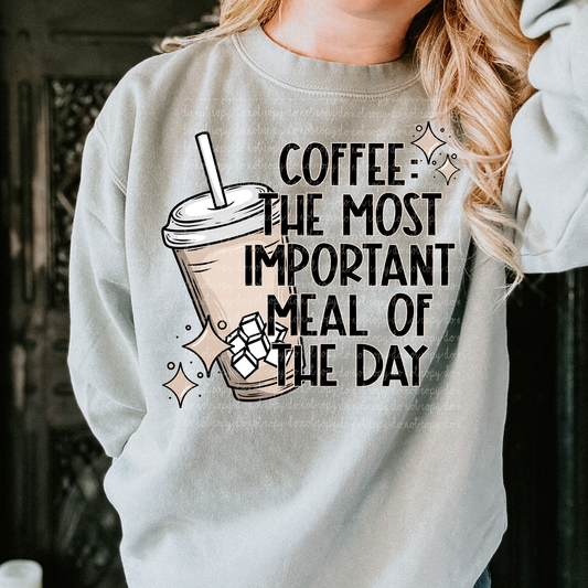 Coffee Is The Most Important Meal Of The Day ice cubes-DTF