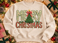 Merry Christmas faux stitch- DTF