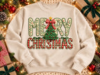 Merry Christmas faux stitch- DTF