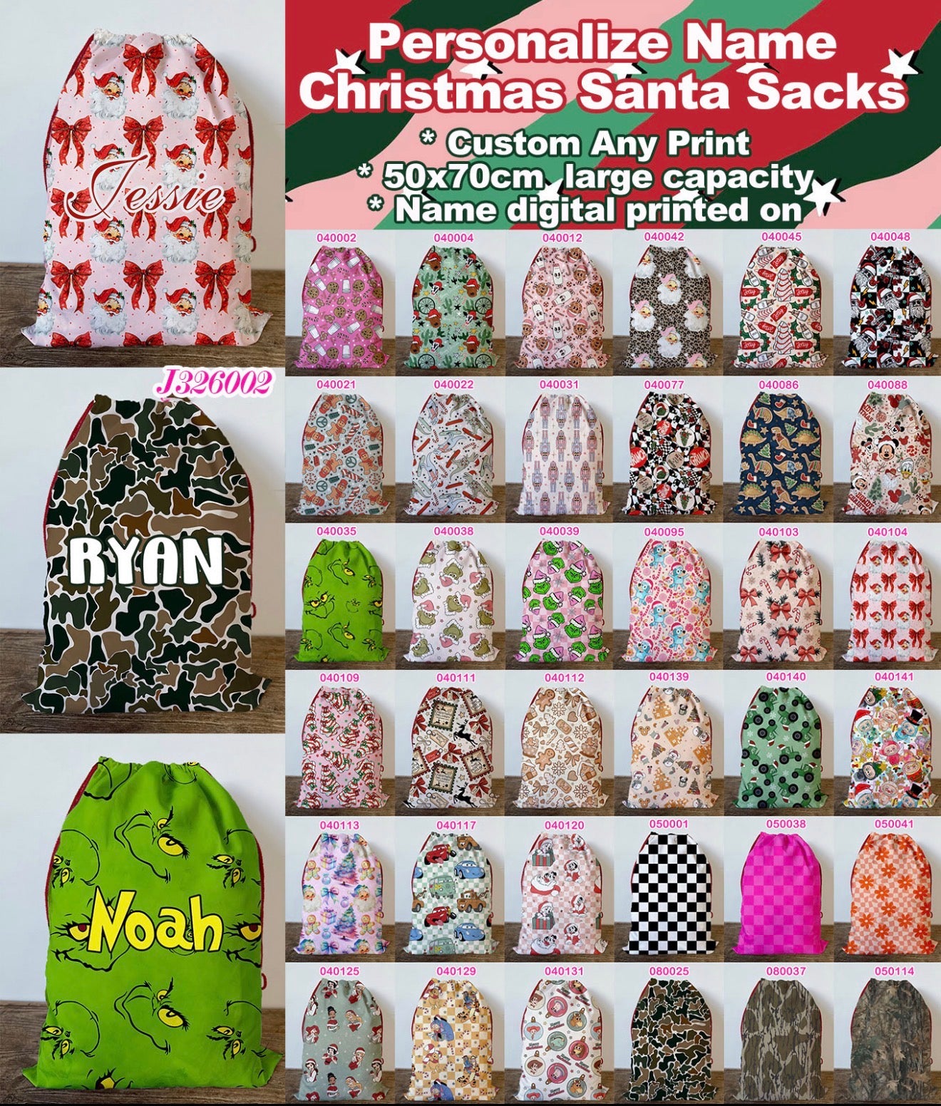 ABI custom Santa Sack -Pre Order