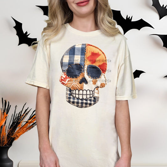 Patchwork skull - DTF DEAL