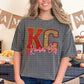 Kansas City Faux Embroidery Sequin With Heart - DTF