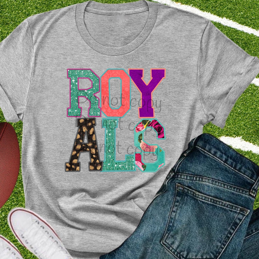 Rockets faux appliqué words-DTF
