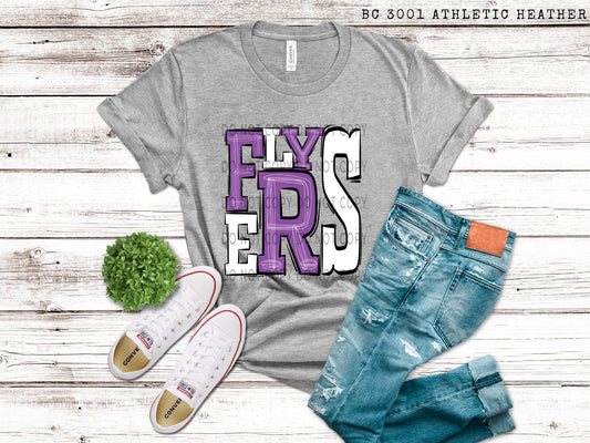 Flyers Purple and White - DTF
