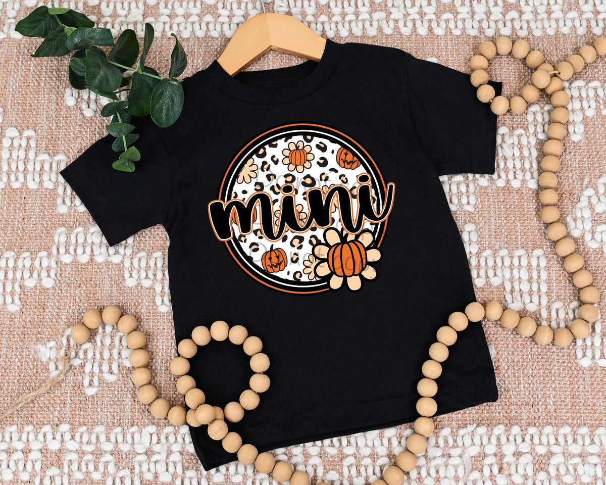 Pumpkin name circle Mini-DTF