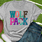 Wolf pack faux appliqué words-DTF