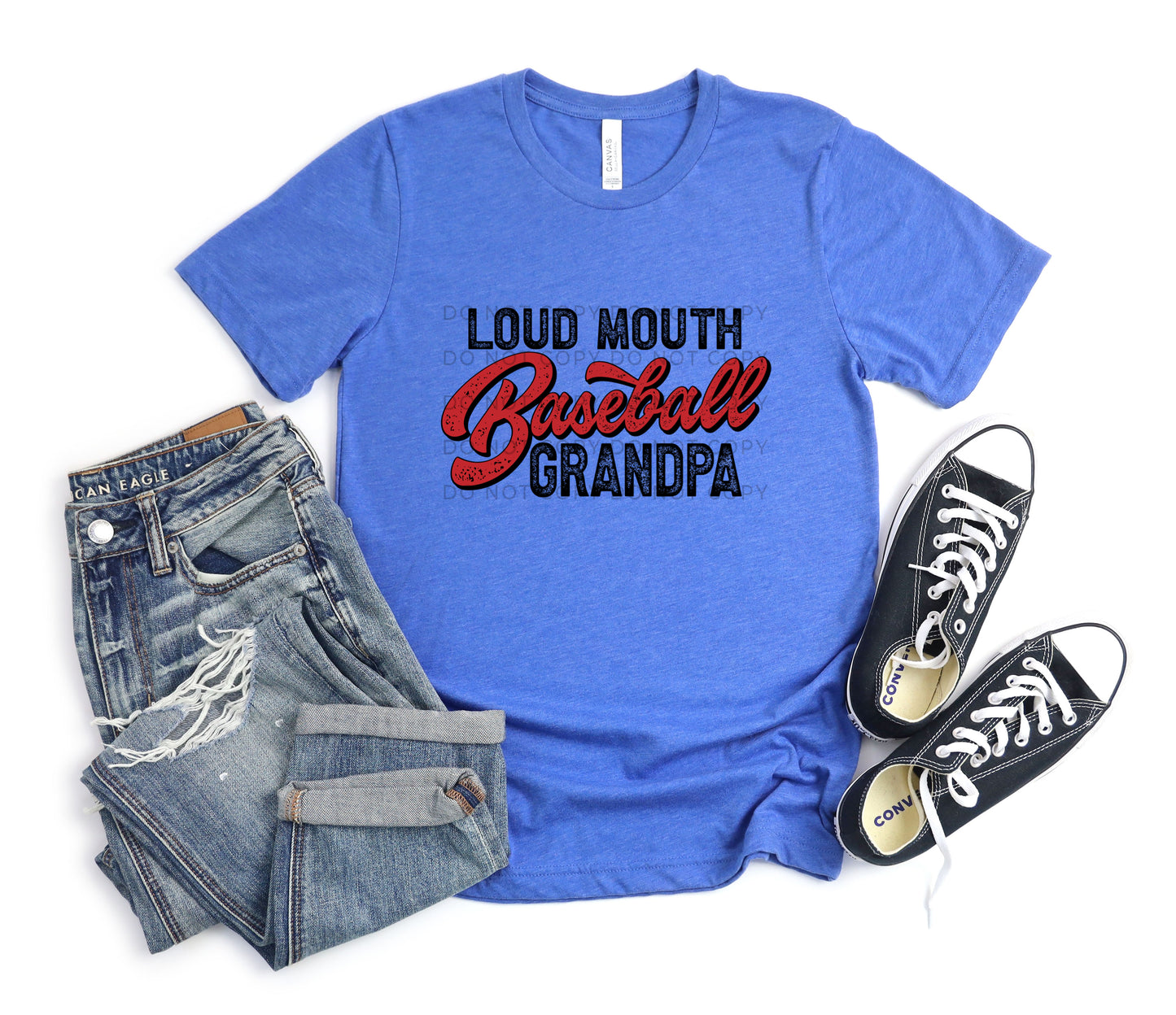 Loud Mouth Baseball Grandpa - DTF