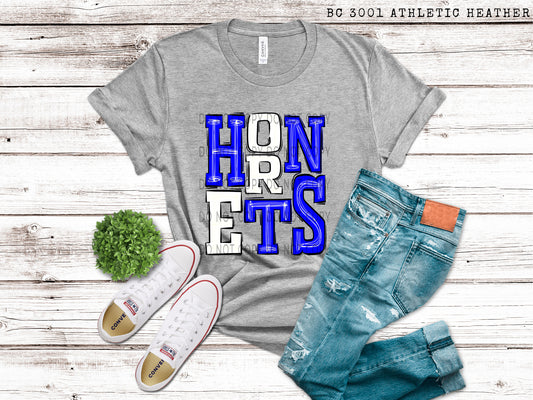 Hornets Blue and White - DTF