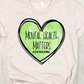 Mental health green heart-DTF