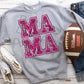 Mama pink sequin football-DTF