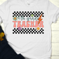 4th grade teacher checkered-DTF