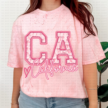 PINK COQUETTE STATES(Dropdown)-DTF