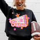 CHEER Pink Orange Stars Mascot (Dropdown)- DTF&UV
