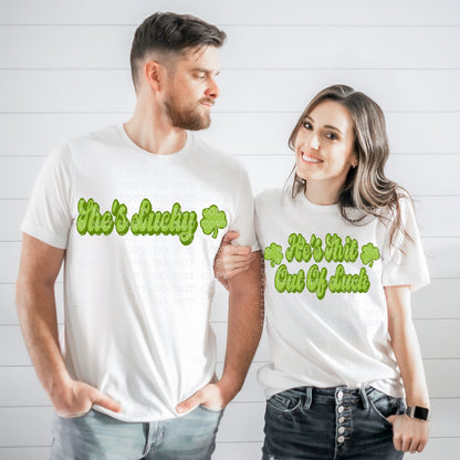 He’s Shit Out Of Luck Green - DTF