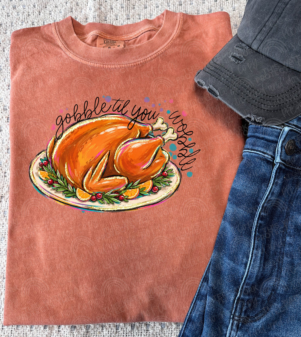 Gobble til you wobble-DTF&UV