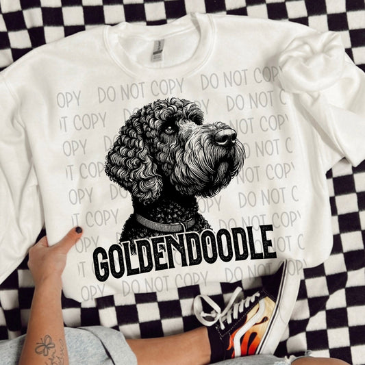 Goldendoodle Portrait - DTF