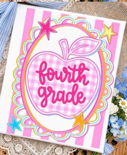 4th Grade apple- DTF DEAL