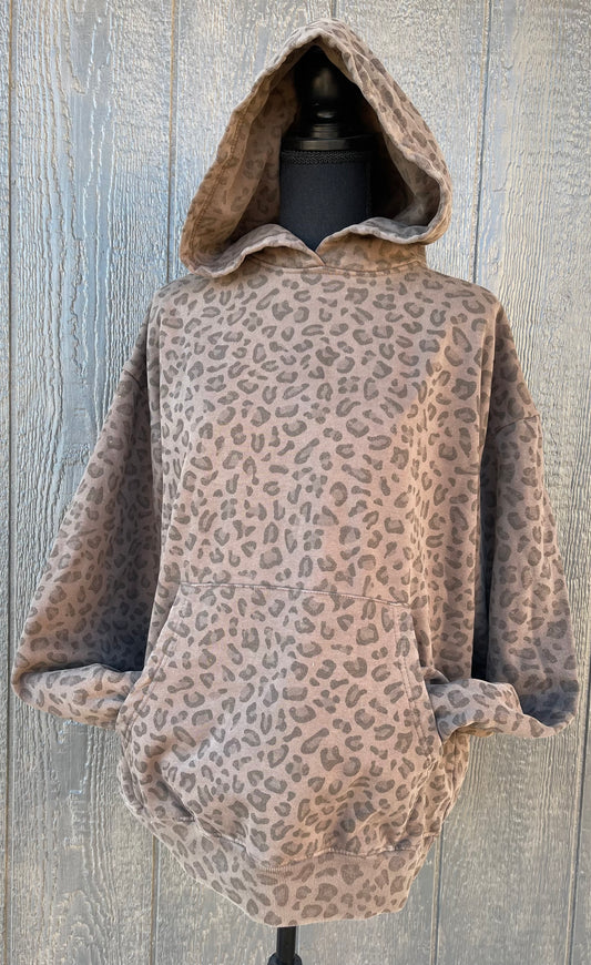 Brown Leopard Hoodie-Preorder