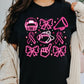 Neon pink football breast cancer collage-DTF