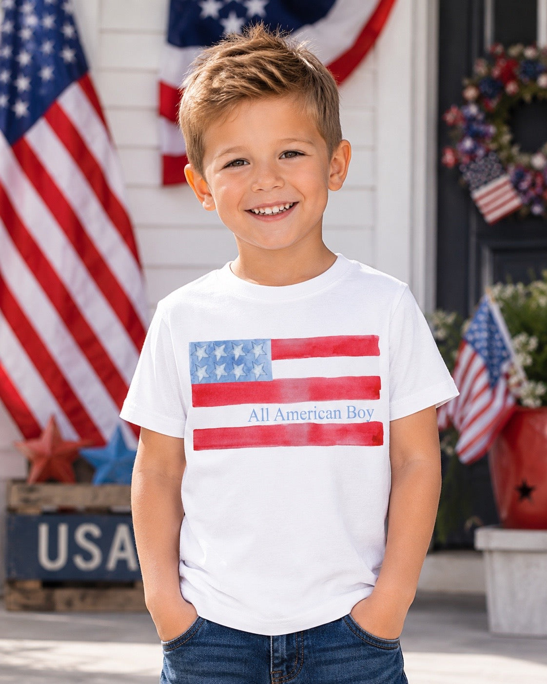 All American boy flag- DTF DEAL