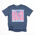 Mama pink bows blue stripes-DTF&UV