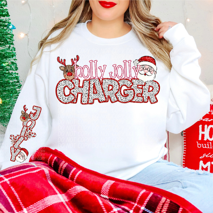 Holly Jolly Mascot Comes with Sleeve (DROPDOWN)-DTF&UV