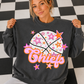 Basketball Pink Orange Stars Mascot (Dropdown)- DTF&UV