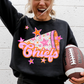 CHEER Pink Orange Stars Mascot (Dropdown)- DTF&UV