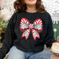 CHRISTMAS FAUX EMBROIDERY BOW-DTF