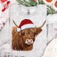 CHRISTMAS HIGHLAND COW FAUX YARN -DTF&UV