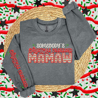 Somebody's Christmas Obsessed(COMES W/ONE SLEEVE)-DTF