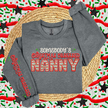 Somebody's Christmas Obsessed(COMES W/ONE SLEEVE)-DTF